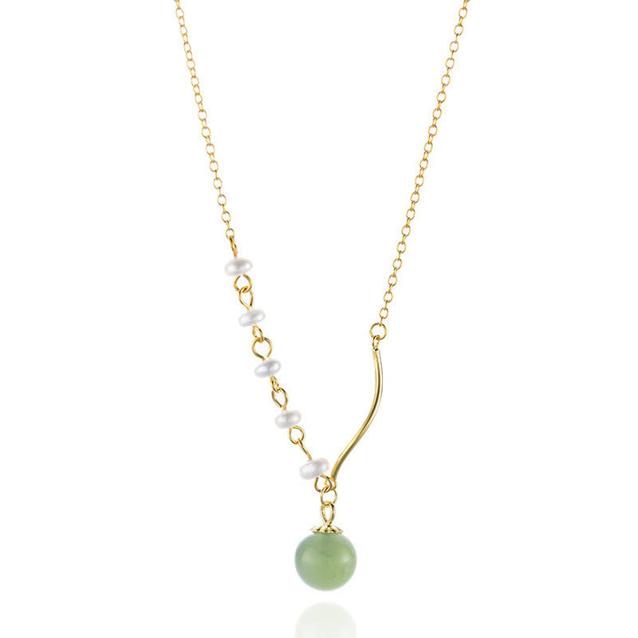 Buddha StonesNatural Hetian Jade Pearl Luck Bead Necklace Pendant - image 15