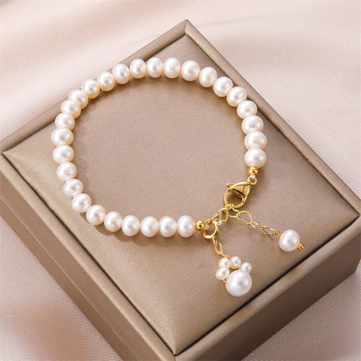 Buddha Stones Pearl Cat Paw Healing Chain Bracelet - Pearl(Healing♥Wisdom) - image 1