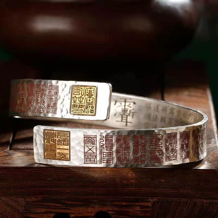 Letters Copper Balance Healing Cuff Bracelet Bangle - Copper - image 1