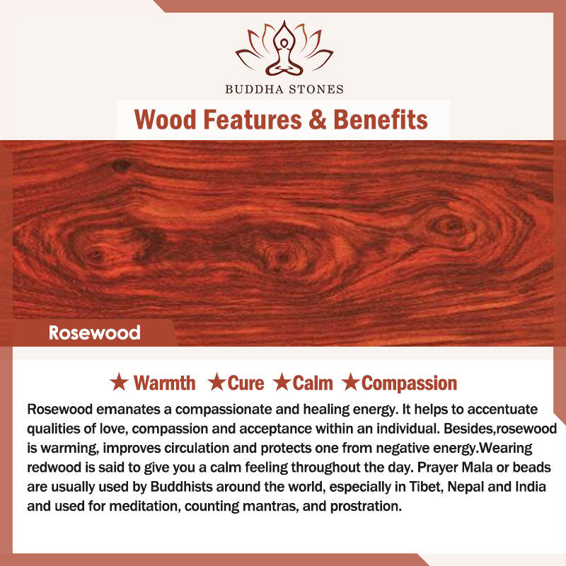 Buddha Stones Tibetan Rosewood Warmth Bracelet (Random Type) - image 7