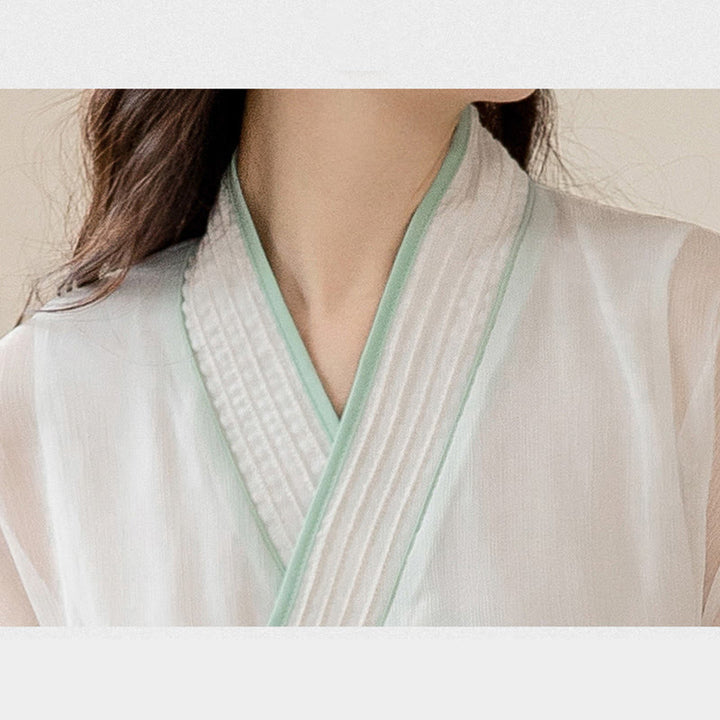 Retro Prayer Zen Spiritual Meditation Practice Chiffon Clothing Women's Set - image 8