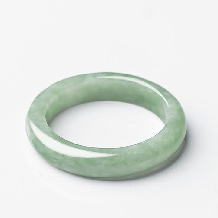 Buddha Stones Natural Jade Prosperity Abundance Ring