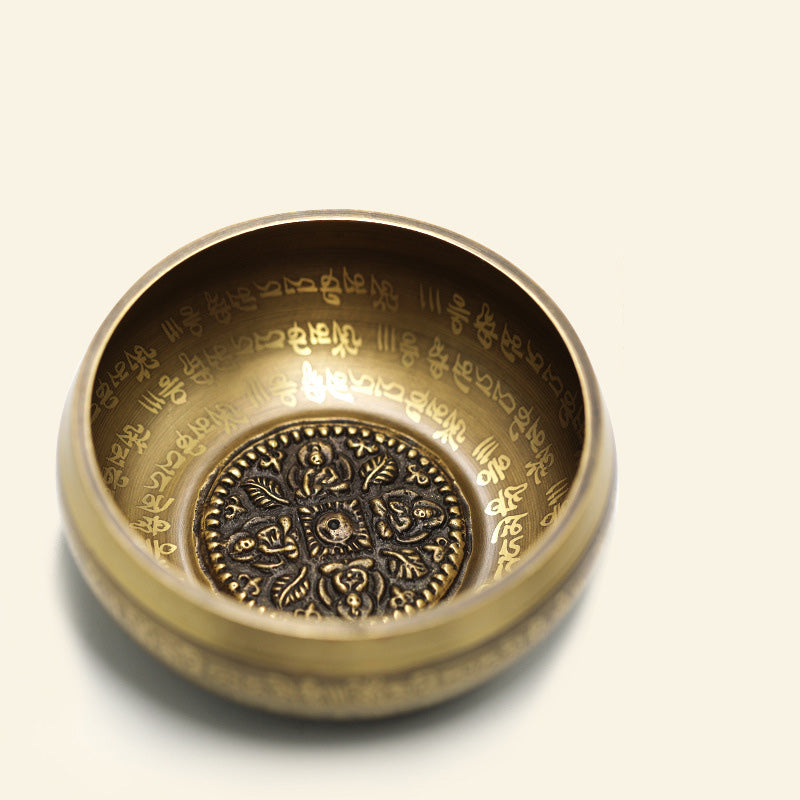 Tibetan Sound Bowl Handcrafted for Yoga Mindfulness and Meditation Singing Bowl Set - image 11