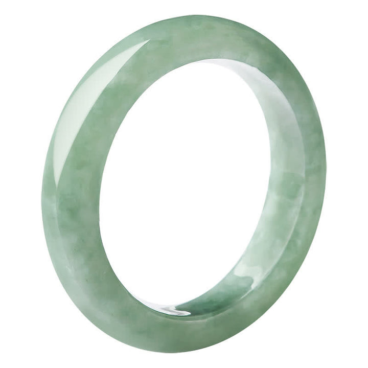 Buddha Stones Natural Jade Prosperity Abundance Ring