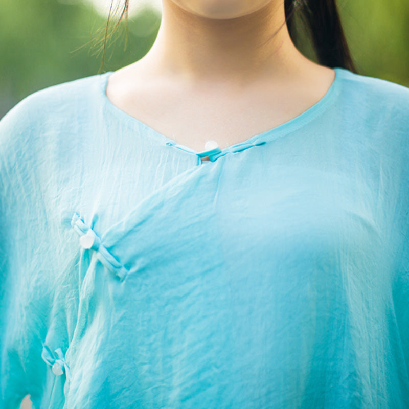 Buddha Stones 3Pcs Yoga Chiffon Clothing Uniform Meditation Zen Practice Women's Set - image 6