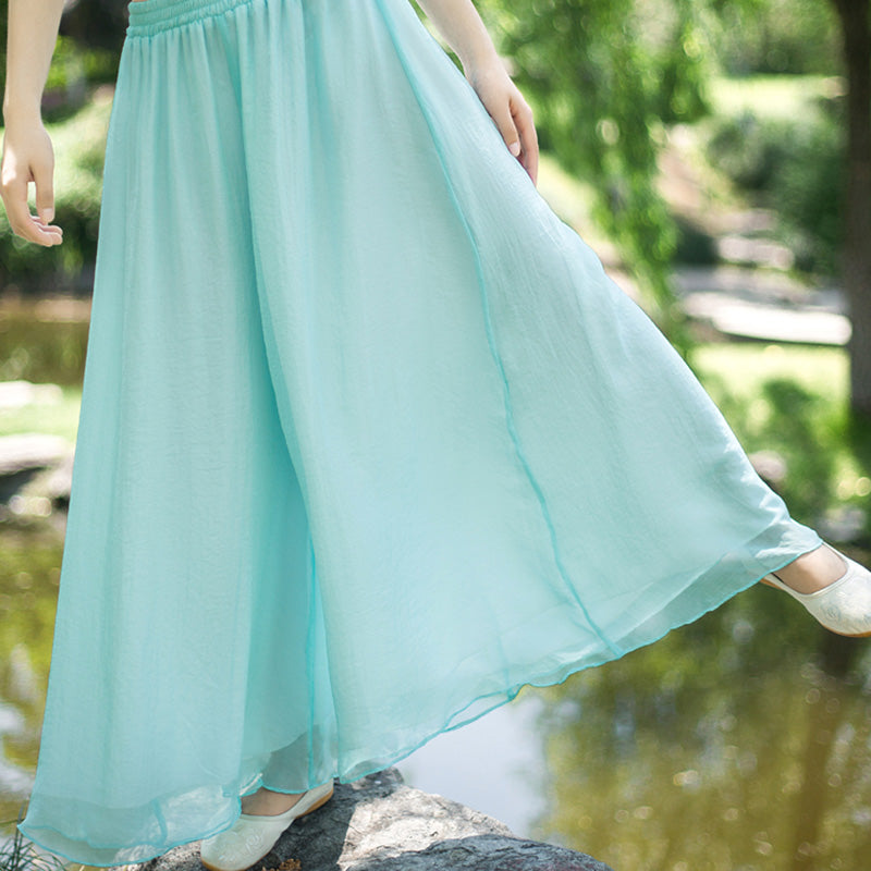 Buddha Stones 3Pcs Yoga Chiffon Clothing Uniform Meditation Zen Practice Women's Set - image 11