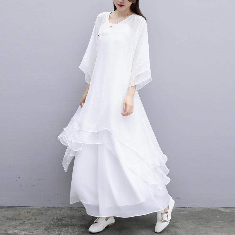 Buddha Stones 3Pcs Yoga Chiffon Clothing Uniform Meditation Zen Practice Women's Set - image 24