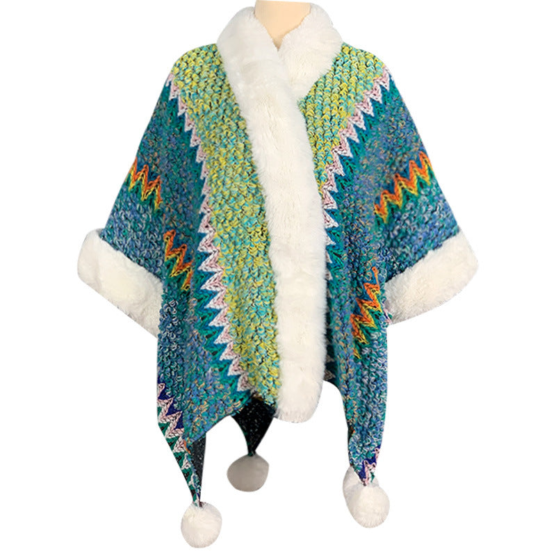 Buddha Stones Tibetan Multicolored Striped Shawl Winter Cozy Travel Scarf Wrap - Green Light Cyan - image 19