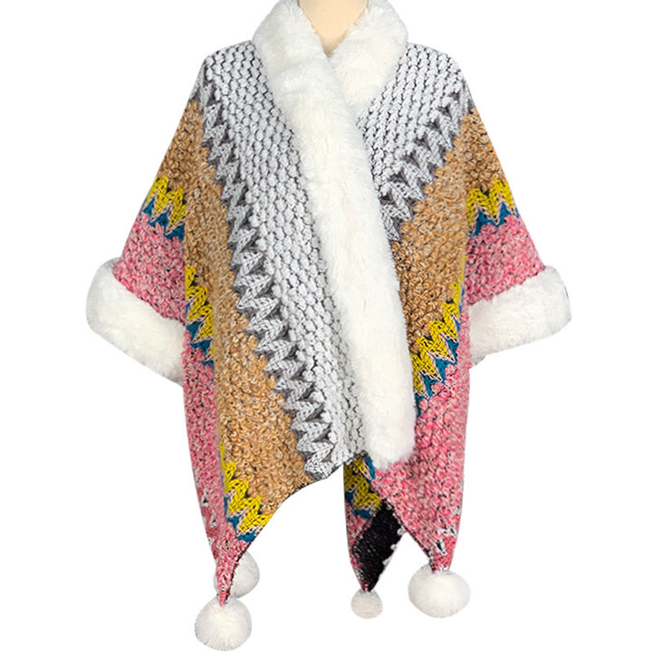 Buddha Stones Tibetan Multicolored Striped Shawl Winter Cozy Travel Scarf Wrap - Beige Brown Pink - image 53