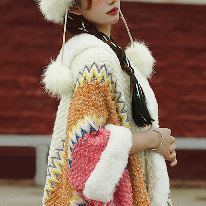 Buddha Stones Tibetan Multicolored Striped Shawl Winter Cozy Travel Scarf Wrap - image 10