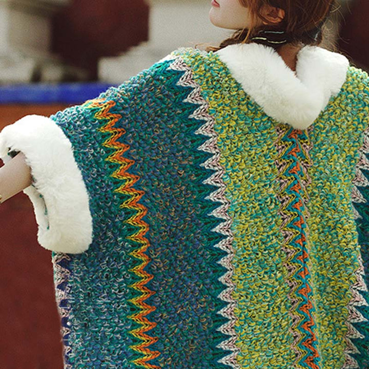 Buddha Stones Tibetan Multicolored Striped Shawl Winter Cozy Travel Scarf Wrap - image 23