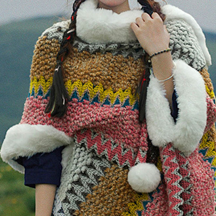 Buddha Stones Tibetan Multicolored Striped Shawl Winter Cozy Travel Scarf Wrap - image 54