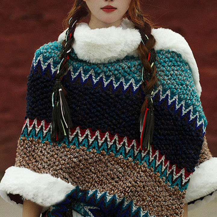 Buddha Stones Tibetan Multicolored Striped Shawl Winter Cozy Travel Scarf Wrap - image 27