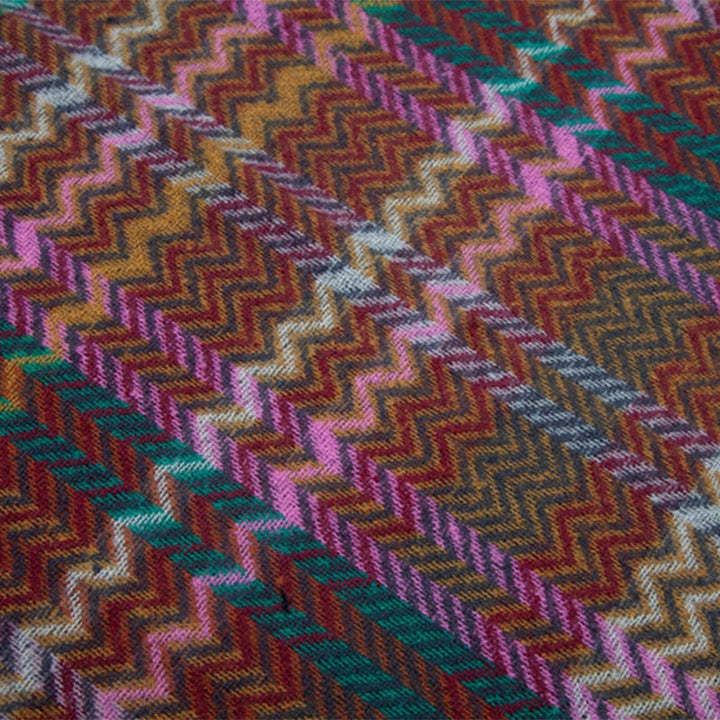 Buddha Stones Tibetan Shawl Colorful Wavy Line Tassels Winter Cozy Travel Scarf Wrap - image 21