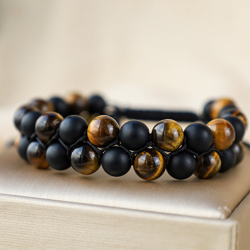Buddha Stones Protection Tiger's Eye Bracelet - image 4