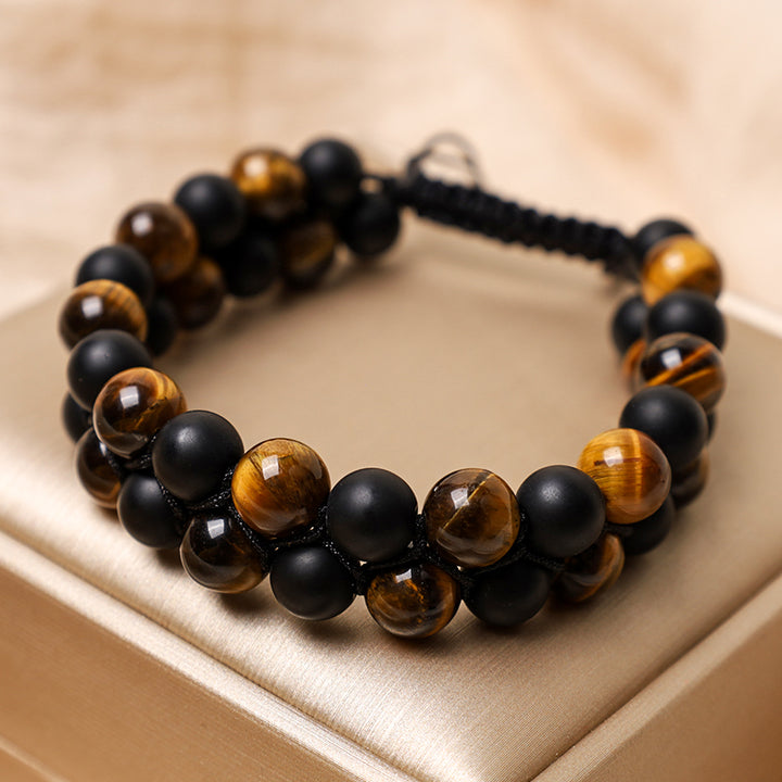 Buddha Stones Protection Tiger's Eye Bracelet - image 3