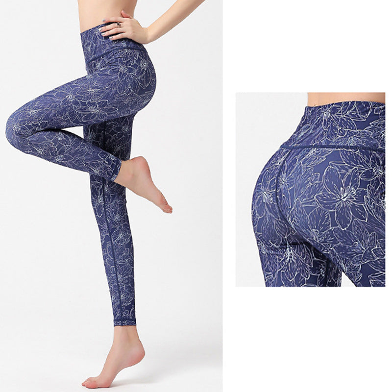 Buddha Stones Flowers Leaves Birds Pants Sports Fitness Yoga Leggings Women's Yoga Pants - image 18