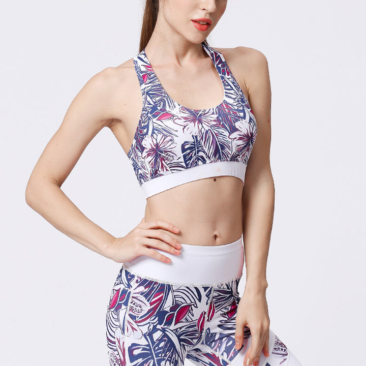 Buddha Stones 2Pcs Sunflower Flowers Leaves Top Pants Sports Fitness Yoga Women's Yoga Sets - image 50