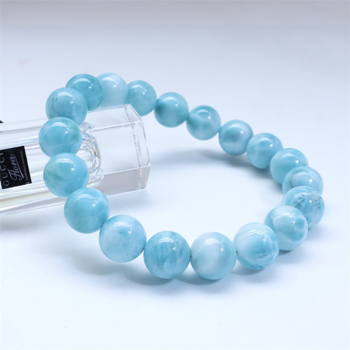Buddha Stones Natural Larimar Wisdom Confidence Bracelet - image 1