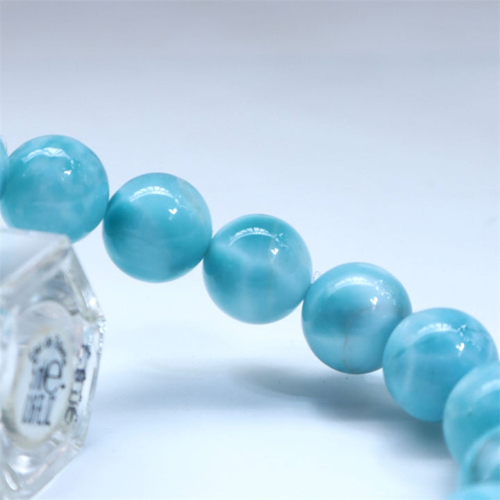 Buddha Stones Natural Larimar Wisdom Confidence Bracelet - image 4