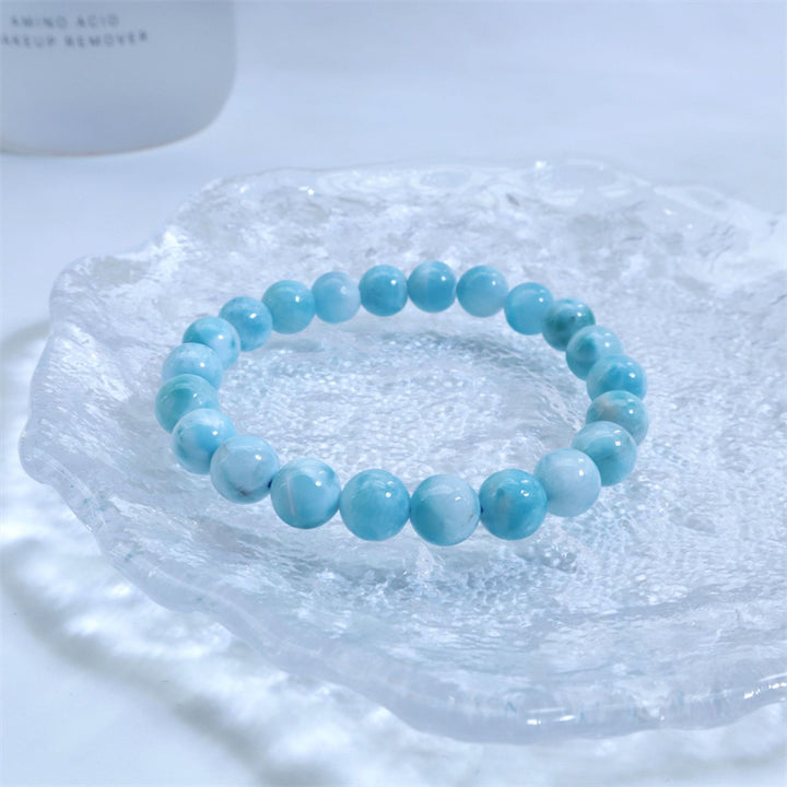 Buddha Stones Natural Larimar Wisdom Confidence Bracelet - image 10