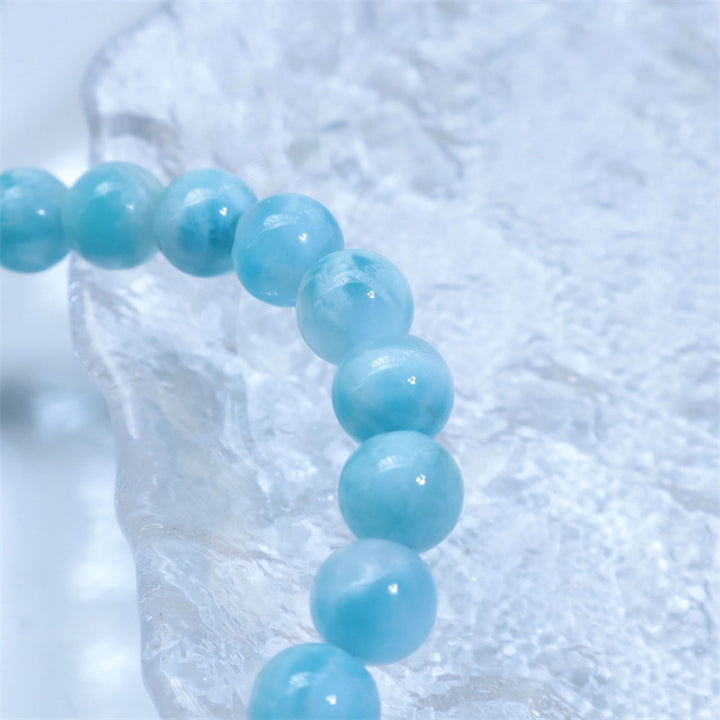 Buddha Stones Natural Larimar Wisdom Confidence Bracelet - image 14
