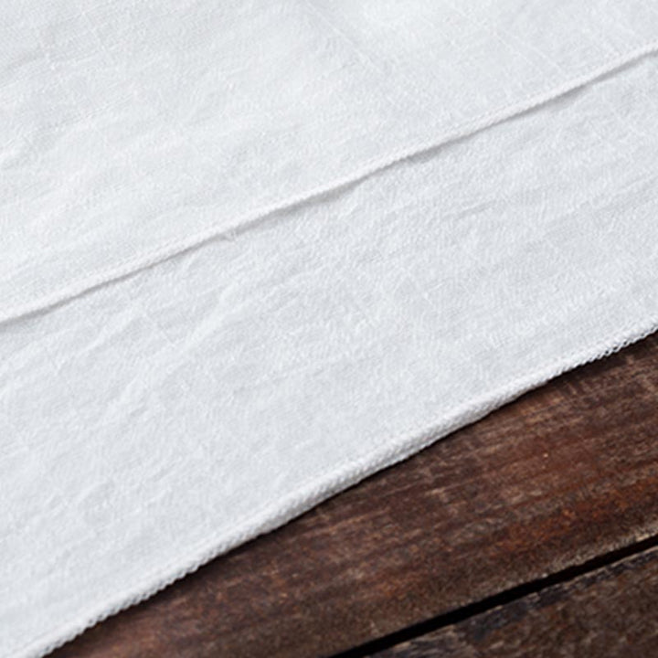 Buddha Stones 2Pcs Simple Design White Top Pants Meditation Yoga Zen Tai Chi Cotton Linen Clothing Women's Set - image 15