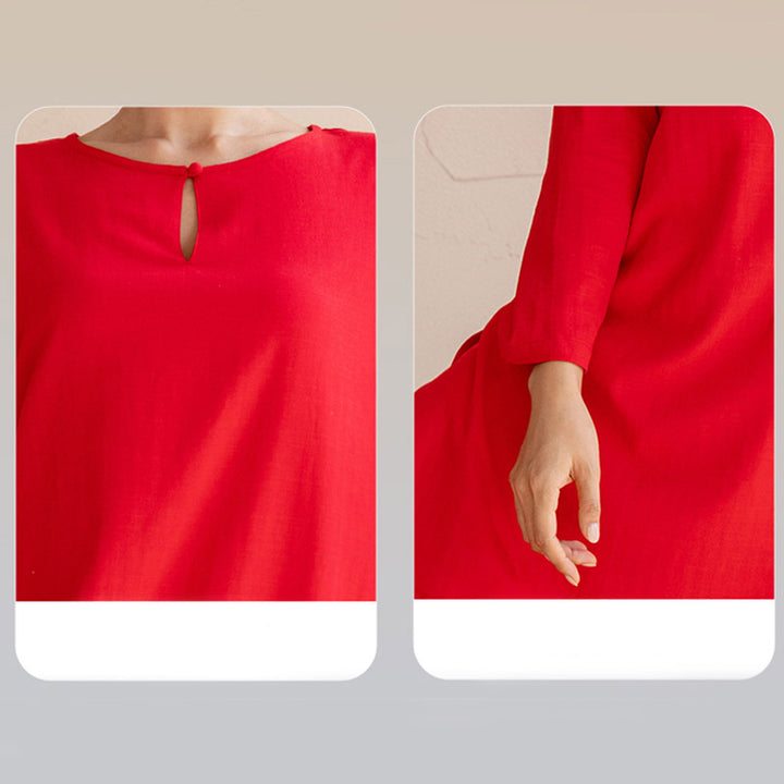 Buddha Stones 2Pcs Simple Design Tai Chi Meditation Yoga Clothing Top Pants Women's Set - image 19