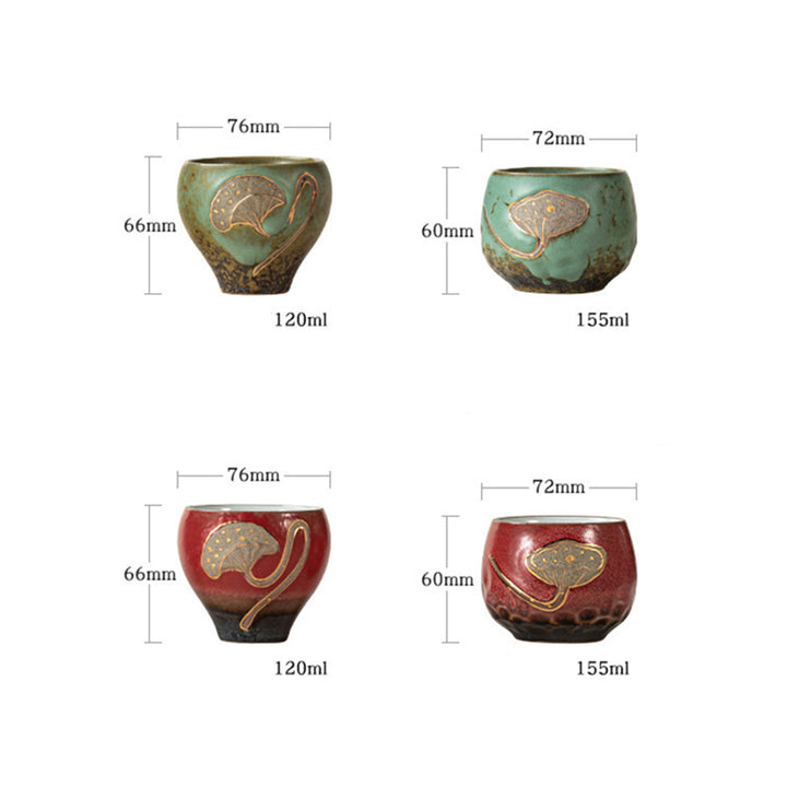 Buddha Stones Lotus Pod Engraved Teacup Kung Fu Tea Cup - image 12