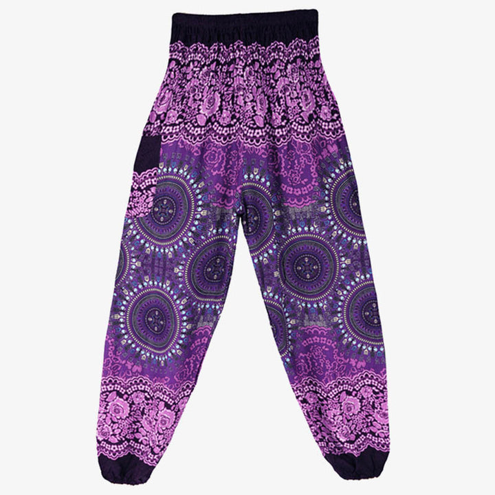 Buddha Stones Boho Loose Harem Trousers Women's Yoga Pants