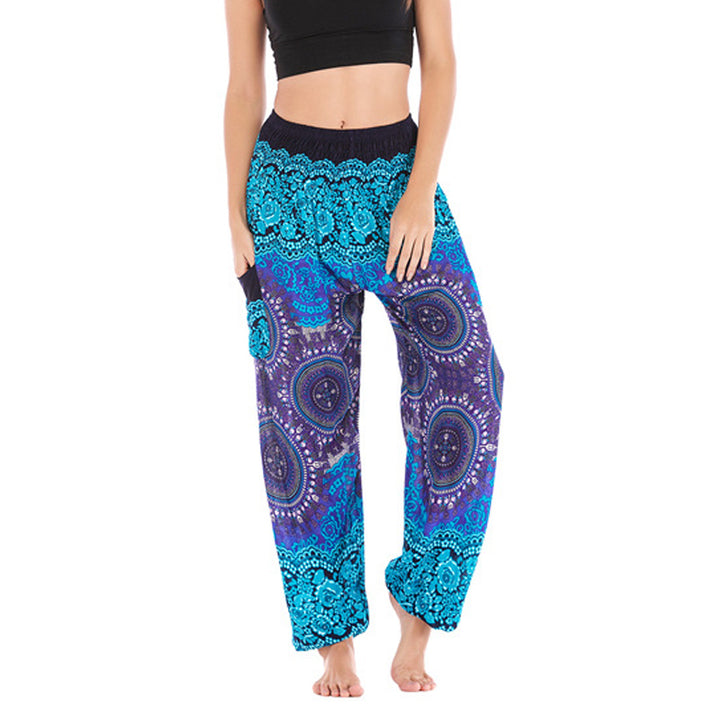 Buddha Stones Boho Loose Harem Trousers Women's Yoga Pants