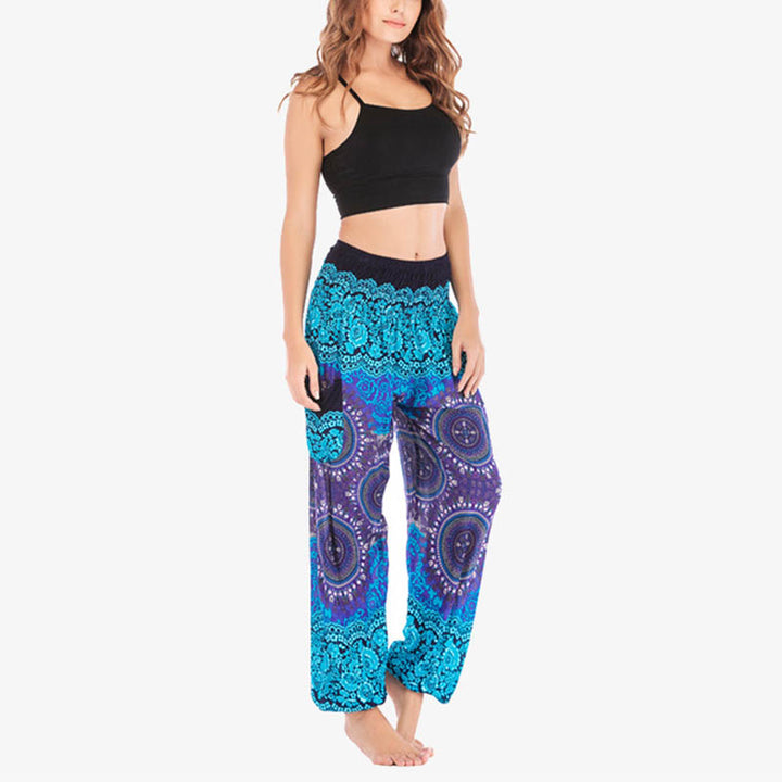 Buddha Stones Boho Loose Harem Trousers Women's Yoga Pants - image 17