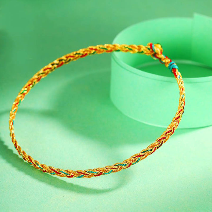 FREE Today: Repels Evil Spirits Handmade Multicolored Dragon Scale Pattern Braid String Bracelet - image 3