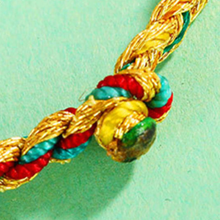 FREE Today: Repels Evil Spirits Handmade Multicolored Dragon Scale Pattern Braid String Bracelet - image 5