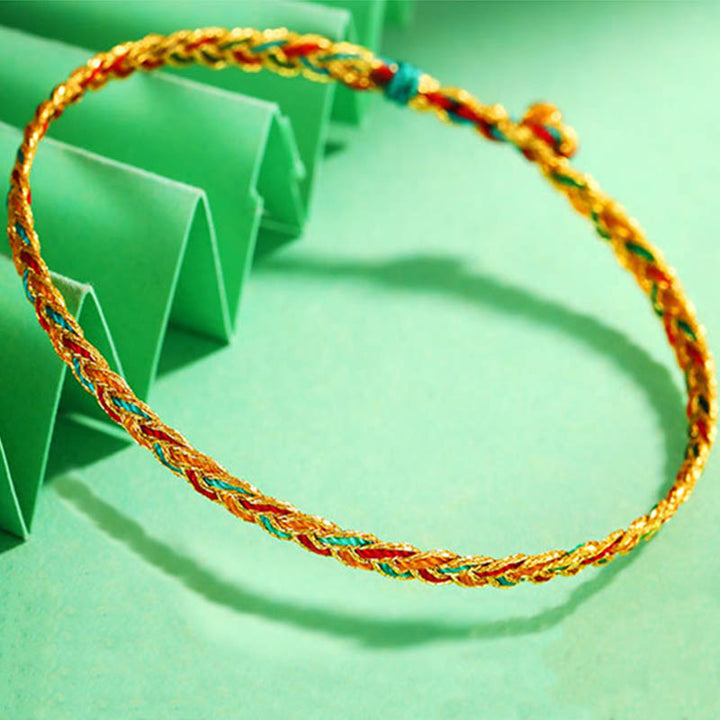 FREE Today: Repels Evil Spirits Handmade Multicolored Dragon Scale Pattern Braid String Bracelet - image 4