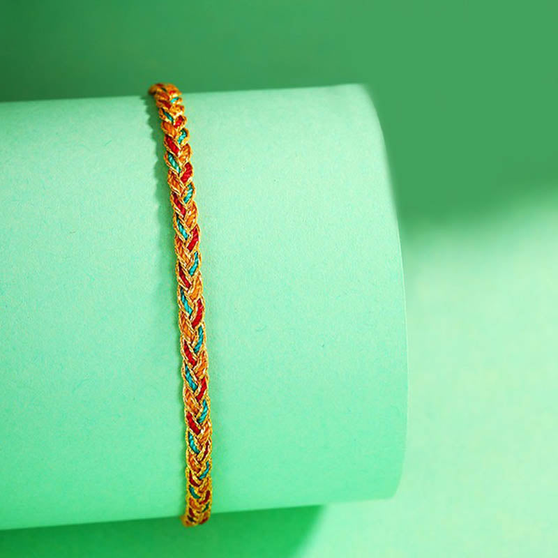 FREE Today: Repels Evil Spirits Handmade Multicolored Dragon Scale Pattern Braid String Bracelet - image 2