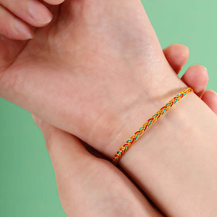 FREE Today: Repels Evil Spirits Handmade Multicolored Dragon Scale Pattern Braid String Bracelet - image 9