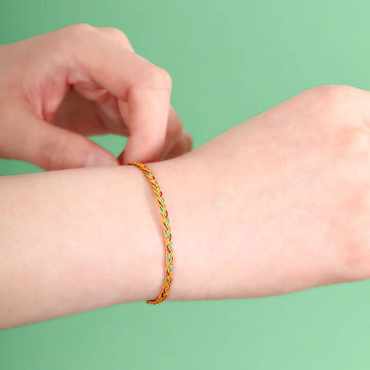 FREE Today: Repels Evil Spirits Handmade Multicolored Dragon Scale Pattern Braid String Bracelet - image 8