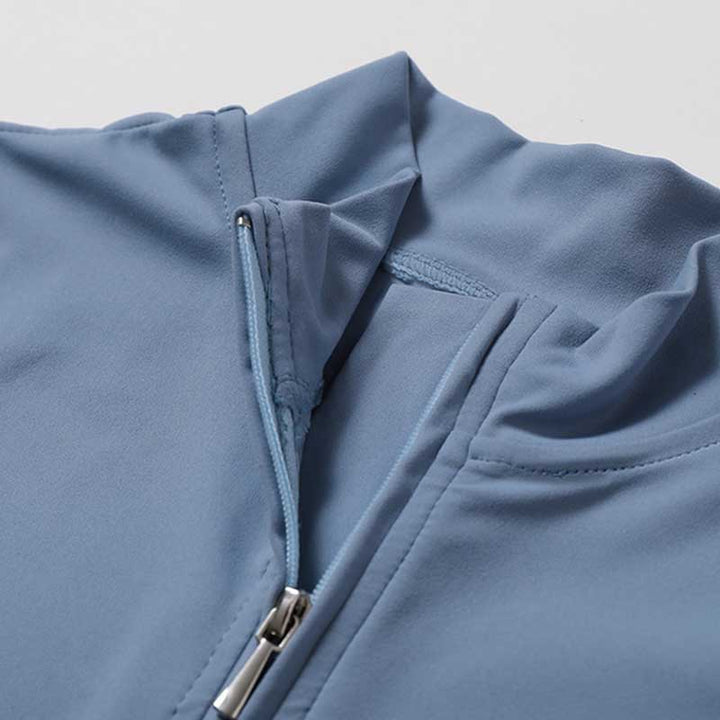 Buddha Stones High Stretch Zipper Short Sleeve Jumpsuit Sports Fitness Yoga Women Bodysuit - image 11