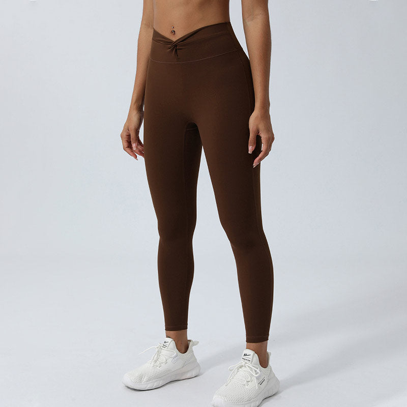 Buddha Stones Women Workout Long Sleeve Crisscross Backless Top Tee Leggings Sports Fitness Yoga Outfit - image 44