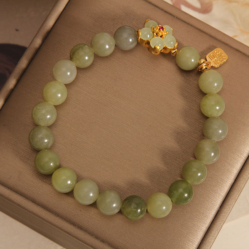 FREE Today: Success Jade Flower Fu Lucky Bracelet