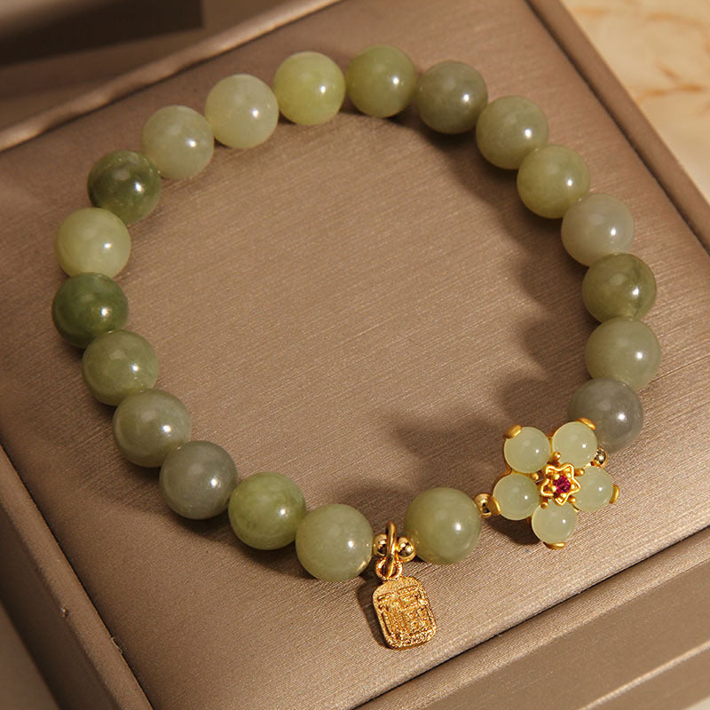 FREE Today: Success Jade Flower Fu Lucky Bracelet