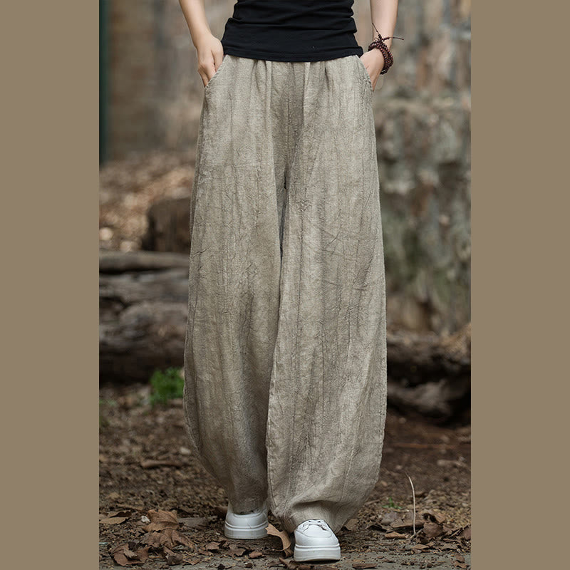 Buddha Stones Retro Tie Dye Harem Pants Casual Women's Yoga Pants With Pockets - image 2