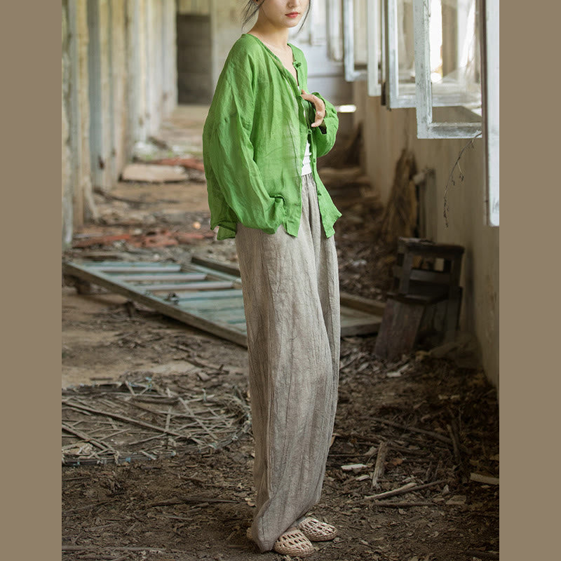 Buddha Stones Retro Tie Dye Harem Pants Casual Women's Yoga Pants With Pockets - image 9