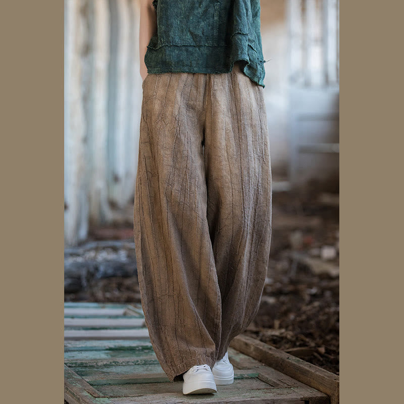 Buddha Stones Retro Tie Dye Harem Pants Casual Women's Yoga Pants With Pockets - image 24