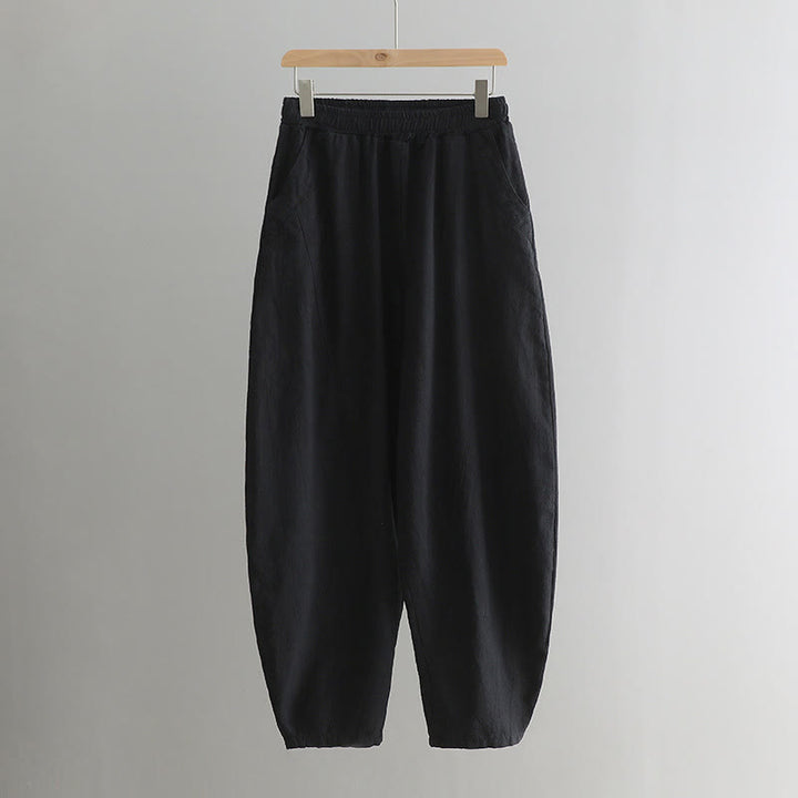 Buddha Stones Solid Color Loose Yoga Harem Pants With Pockets - image 48