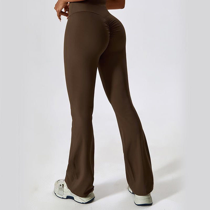 Buddha Stones High Waist Flare Pants For Sports Fitness Yoga