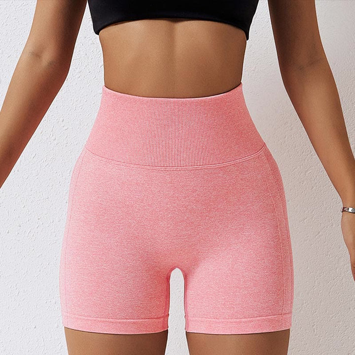 Buddha Stones Women Seamless Sports Fitness High Waist Yoga Workout Shorts