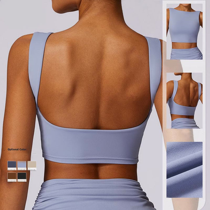 Buddha Stones Sleeveless Backless Strap Tank Top Bra Flared Pants Sports Fitness Yoga - image 9