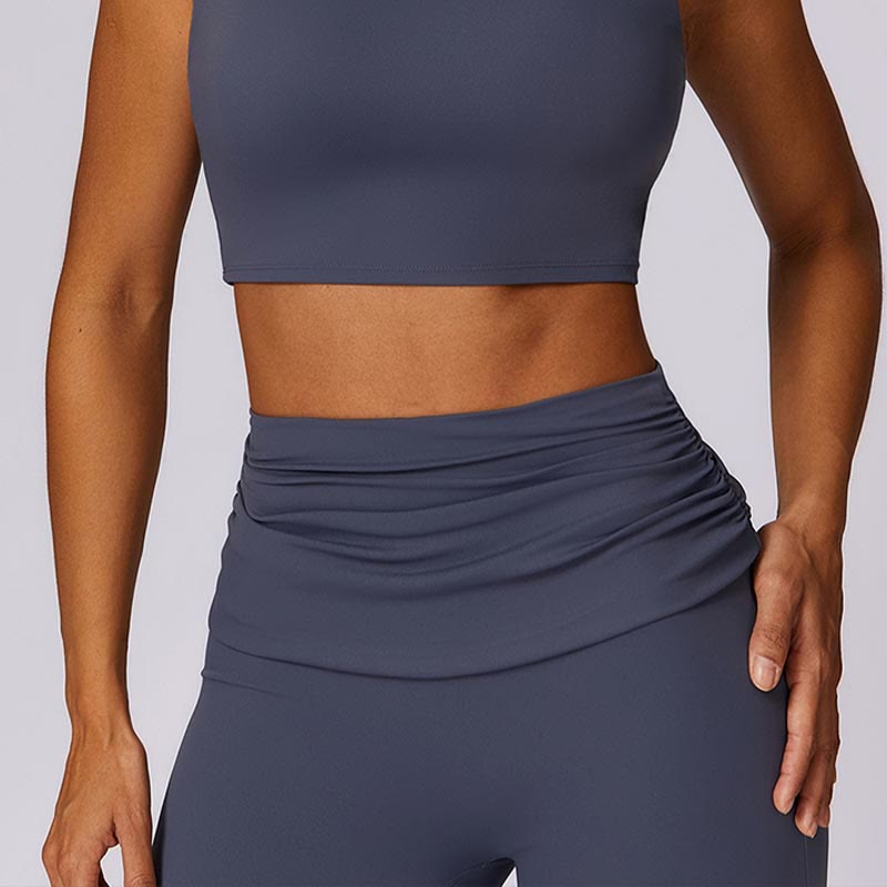 Buddha Stones Sleeveless Backless Strap Tank Top Bra Flared Pants Sports Fitness Yoga - image 42